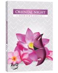Αρωματικά κεριά τσαγιού Bispol Aura - Oriental Night, 6 τεμάχια - 1t