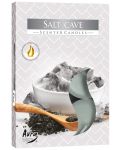 Αρωματικά κεριά τσαγιού Bispol Aura - Salt Cave, 6 τεμάχια - 1t