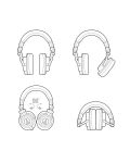 Ακουστικά Audio-Technica ATH-M50X - μαύρα - 4t