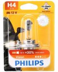 Λάμπα αυτοκινήτου  Philips - H4, Vision +30% more light, 12V, 60/55W, P43t-38 - 1t