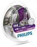 Λάμπες αυτοκινήτου Philips - H4, Vision plus +60% more light, 12V, 60/55W, P43t-38, 2 τεμάχια - 1t