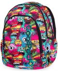 Σχολική τσάντα Cool Pack Prime - Wiggly Eyes Pink, με θερμική κασετίνα - 1t