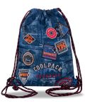 Αθλητική τσάντα με κορδόνι Cool Pack Sprint Badges B - Μπλε - 1t