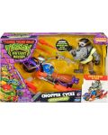 Βασική φιγούρα δράσης TMNT Mutant Mayhem - Ninja turtles Πλήρες χάος, Chopper Cycle - 1t