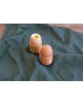 Βάση αυγών από μπαμπού  Pebbly - 2 τεμάχια  - 2t