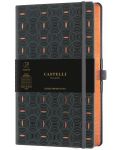 Σημειωματάριο Castelli Copper & Gold - Rice Grain Copper, 13 x 21 cm, με γραμμές - 1t