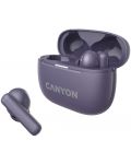Ασύρματα ακουστικά Canyon - CNS-TWS10, ANC, μωβ - 3t