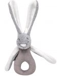 Βρεφική κουδουνίστρα BabyJem - Rabbit, 29 x 27 cm, γκρι - 1t