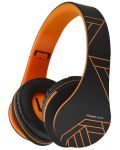 Ασύρματα ακουστικά PowerLocus - P2, μαύρα/πορτοκαλί - 1t
