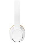 Ακουστικά HAMA "Touch" Bluetooth  On-Ear, Μικρόφωνο, λευκό/καφέ, πλήκτρα αφής - 2t