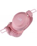 Ασύρματα ακουστικά με μικρόφωνο  PowerLocus - Louise&Mann 5, ροζ - 5t