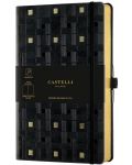Σημειωματάριο Castelli Copper & Gold - Weaving Gold, 13 x 21cm, λευκά φύλλα - 1t