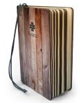 Σημειωματάριο με ξύλινα καλύμματα Lastva B6 - Natural, ποικιλία - 1t