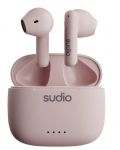 Ασύρματα ακουστικά Sudio - A1, TWS, ροζ - 1t