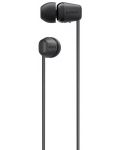 Ασύρματα ακουστικά με μικρόφωνο Sony - WI-C100, μαύρα - 2t
