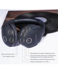 Ασύρματα ακουστικά PowerLocus - P7, μαύρο/χρυσαφί - 3t