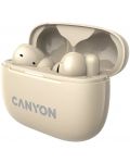 Ασύρματα ακουστικά Canyon - CNS-TWS10, ANC, μπεζ - 5t
