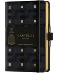 Σημειωματάριο Castelli Copper & Gold - Weaving Gold, 9 x 14 cm, λευκά φύλλα - 1t