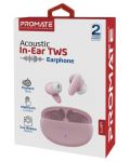 Ασύρματα ακουστικά ProMate - Lush, TWS, Pink - 4t
