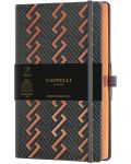 Σημειωματάριο Castelli Copper & Gold - Roman Copper, 9 x 14 cm, με γραμμές - 1t