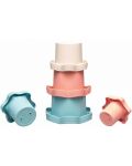 Παιδικό παιχνίδι NIP Play Green - Stacking Cups, 5 τεμάχια - 3t