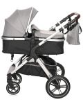 Καροτσάκι μωρού  Lorelli - Viola Set, Opaline Grey - 3t