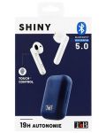Ασύρματα ακουστικά με μικρόφωνο TNB - Shiny, TWS, μπλε/άσπρα - 3t
