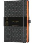 Σημειωματάριο Castelli Copper & Gold - Honey Copper, 9 x 14 cm, με γραμμές - 1t
