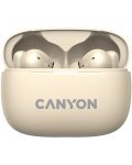 Ασύρματα ακουστικά Canyon - CNS-TWS10, ANC, μπεζ - 2t