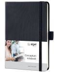 Σημειωματάριο   Sigel Conceptum - A6, μαύρο - 1t