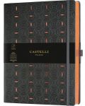 Σημειωματάριο Castelli Copper & Gold - Rice Grain Copper, 19 x 25 cm, με γραμμές - 1t