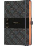 Σημειωματάριο Castelli Copper & Gold - Art Deco Copper, 13 x 21 cm, λευκά φύλλα - 1t