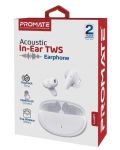 Ασύρματα ακουστικά ProMate - Lush Acoustic, TWS, λευκό - 3t