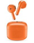 Ασύρματα ακουστικά Cellularline - Music Sound Swag, TWS, πορτοκαλί - 1t