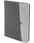 Σημειωματάριο Spree Canberra - Με τσέπη για GSM και στυλό, 168 φύλλα, γραφίτης, 2024 - 1t