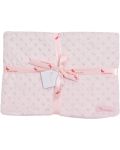 Βρεφική κουβέρτα Interbaby - Coral Fleece, ροζ, 80 х 110 cm - 1t