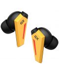 Ασύρματα ακουστικά Edifier - GX07, TWS, ANC, κίτρινο/μαύρο - 5t