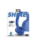 Ασύρματα ακουστικά με μικρόφωνο TNB - Shine 2, μπλε - 4t