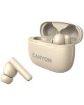 Ασύρματα ακουστικά Canyon - CNS-TWS10, ANC, μπεζ - 4t