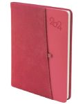 Σημειωματάριο Spree Canberra - Με τσέπη για GSM και στυλό, 168 φύλλα, κόκκινο, 2024 - 1t