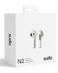 Ασύρματα ακουστικά Sudio - N2, TWS, λευκό - 5t