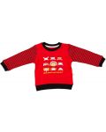 Βρεφική μπλούζα   Divonette - Κόκκινο, ζωάκια, 18-24 μηνών - 1t