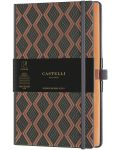 Σημειωματάριο Castelli Copper & Gold - Greek Copper, 13 x 21 cm, με γραμμές - 1t