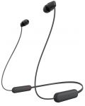 Ασύρματα ακουστικά με μικρόφωνο Sony - WI-C100, μαύρα - 1t