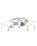 Βρεφικό παιχνίδι αυτοκινήτου με καθρέφτη Taf Toys – Κοάλα - 5t