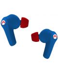 Ασύρματα ακουστικά OTL Technologies - Super Mario, TWS, μπλε - 3t