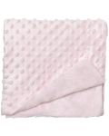Βρεφική κουβέρτα Interbaby - Coral Fleece, ροζ, 80 х 110 cm - 2t