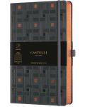 Σημειωματάριο Castelli Copper & Gold - Weaving Copper, 19 x 25 cm, με γραμμές - 1t