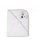 Βρεφική πετσέτα με κουκούλα  Cangaroo - 90 х 70 cm, γκρί - 1t