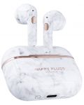 Ασύρματα ακουστικά Happy Plugs - Hope, TWS, White Marble - 3t